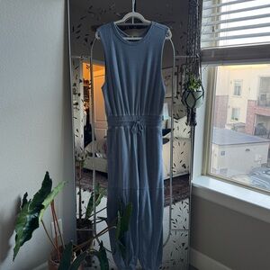 Stylish Gray Sleeveless Jumpsuit